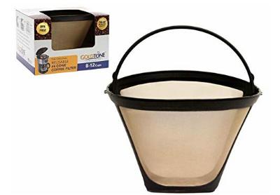 Image: GoldTone TEK-CCF04 Number-4 Reusable 8-12 Cup Cone Style Cuisinart Coffee Filter Replacement