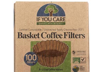 Image: If-You-Care 8-12 Cup Basket Coffee Filters 100-Pack
