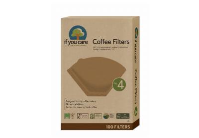 Image: If-You-Care No 4 Cone-Shaped Unbleached Paper Coffee Filters 100-Count
