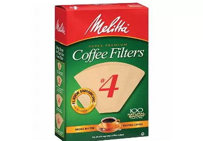 Image: Melitta Cone Natural Brown Super Premium Number-4 Coffee Paper Filters