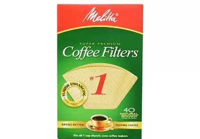 Image: Melitta No 1 Natural Brown Cone Coffee Filters 200-Count