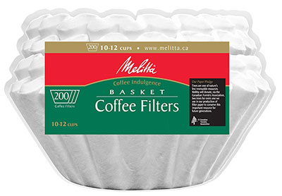 Image: Melitta White Basket Coffee Filters For 10-12 Cup
