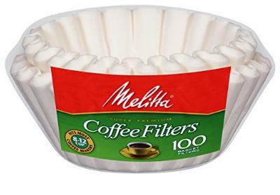 Image: Melitta White Paper Disposable Basket Coffee Filters For 8-12 Cup