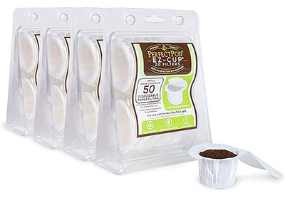 Image: Perfect Pod EZ-Cup Disposable Paper Filters For Reusable Coffee Pods 200-Filters