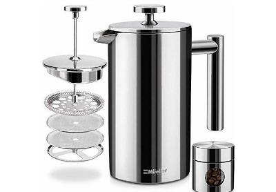 Image: Mueller French Press Double Insulated 310 Stainless Steel Coffee Maker (by Mueller Austria)