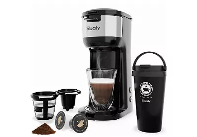 Image: Sboly CM-1177 Single Serve Coffee Maker With Thermal Mug (by Sboly)