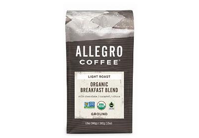 Image: Allegro Coffee Light Roast Organic Breakfast Blend Ground Coffee