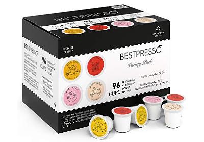 Image: Bestpresso Single Serve K-cup Coffee Pods Variety Pack 96-Count