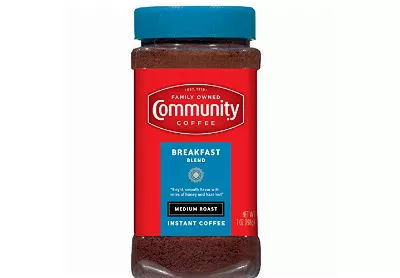 Image: Community Coffee Breakfast Blend Medium Roast Instant Coffee 4-Pack