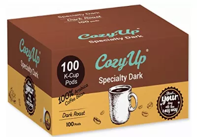 Image: CozyUp Specialty Dark Roast Blend Coffee Pods 100-Count