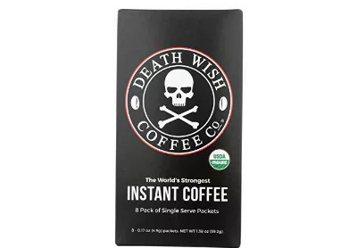 Image: Death Wish Coffee The World's Strongest Instant Coffee 8-Pack