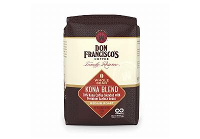 Image: Don Francisco's Kona Blend Medium Roast Whole Bean Coffee 28 Ounce