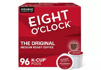 Image: Eight O'clock The Original Medium Roast Coffee K-Cup Pods 96-Count