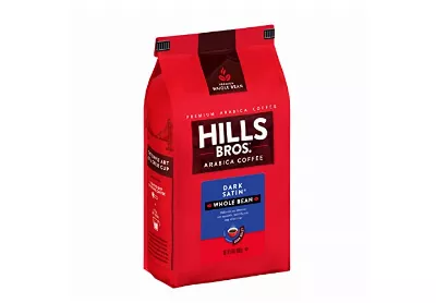 Image: Hills Bros Dark Satin Dark Roast Whole Bean Coffee 24 Oz