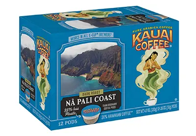 Image: Kauai Coffee Na Pali Coast Dark Roast Coffee Pods 12-Count