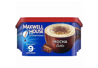 Image: Maxwell House International Mocha Latte Cafe-style Instant Coffee 8-Canister