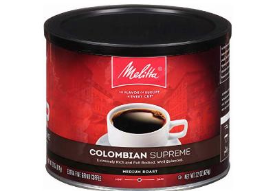 Image: Melitta Colombian Supreme Medium Roast Ground Coffee 22 Ounce