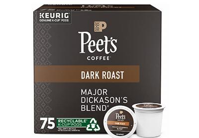 Image: Peet's Coffee Dark Roast Major Dickason's Blend K-Cup Pods 75-Count