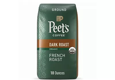Image: Peet's Coffee Dark Roast Organic Ground Coffee French Roast