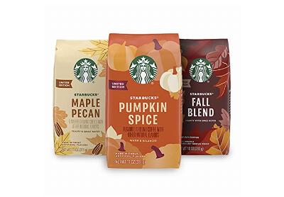 Image: Starbucks Fall Flavored Ground Coffee Variety Pack (by Starbucks)