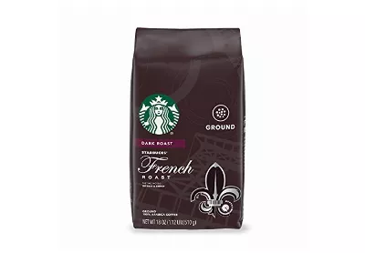 Image: Starbucks French Roast 18 oz Dark Roast Ground Coffee (by Starbucks)