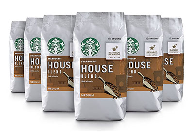 Image: Starbucks House Blend Medium Roast Ground Coffee (by Starbucks)