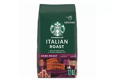 Image: Starbucks Italian Dark Roast Ground Coffee 12 Ounce