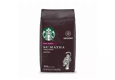 Image: Starbucks Sumatra Single-Origin Dark Roast Ground Coffee (by Starbucks)