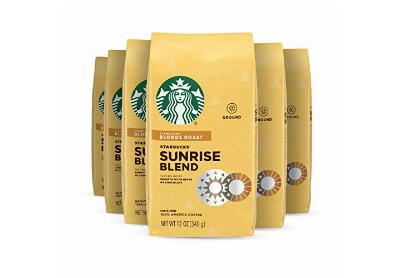 Image: Starbucks Sunrise Blend Blonde Roast Ground Coffee (by Starbucks)