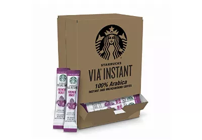 Image: Starbucks Via Instant Coffee French Roast Packets (by Starbucks)