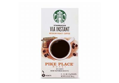 Image: Starbucks VIA Instant Pike Place Roast Medium Roast Instant Coffee 8-Count