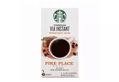 Image: Starbucks VIA Instant Pike Place Roast Medium Roast Instant Coffee 8-Count