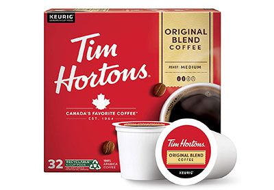Image: Tim Hortons Original Blend Medium Roast Coffee Pods  32-Count