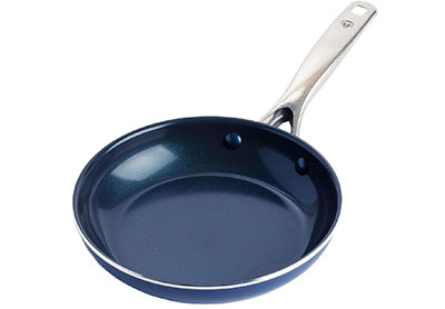 Image: Blue Diamond 8-inch Blue Ceramic Nonstick Frying Pan