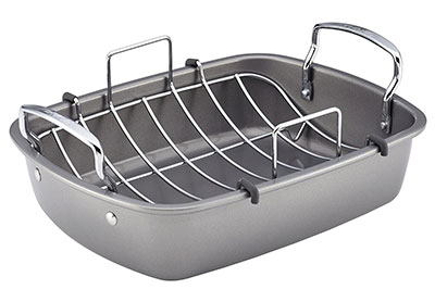 Image: Circulon 17x13 inches Nonstick Roasting Pan with Rack