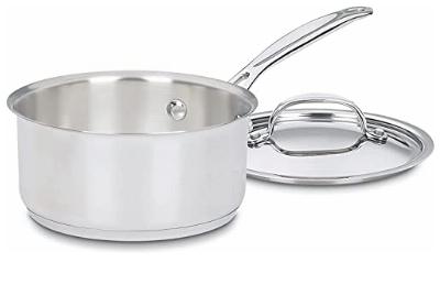Image: Cuisinart 1.5 Quart Stainless Steel Saucepan with Cover