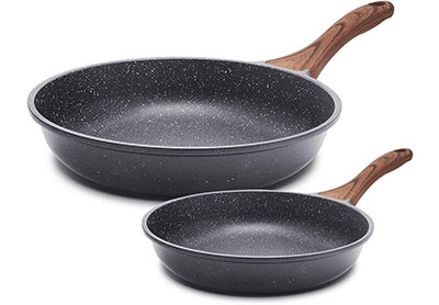 Image: Sensarte 2-Piece Granite Nonstick Frying Pans Set