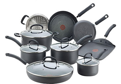 Image: T-fal 14-Piece Ultimate Hard Anodized Nonstick Cookware Set