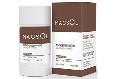 Image: MAGSOL Sandalwood Scent Magnesium Deodorant (by Magsol Organics)