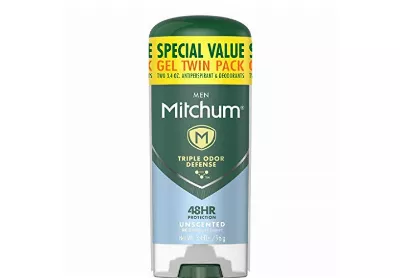 Image: Mitchum Men Unscented Gel Antiperspirant & Deodorant (by Mitchum)
