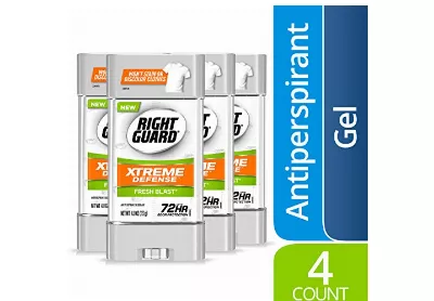 Image: Right Guard Xtreme Defense Fresh Blast Gel Antiperspirant Deodorant (by Right Guard)