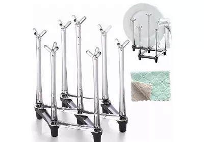 Image: Marbrasse Kitchen Countertop Retractable Cup Drying Rack (by Marbrasse)