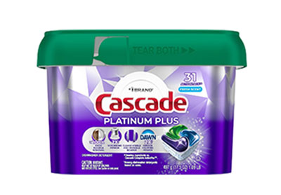 Image: Cascade Platinum Plus Fresh Scent Dishwasher Detergent Pods (31 Count)