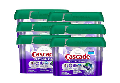 Image: Cascade Platinum Plus Fresh Scent Dishwasher Detergent Pods (31 Count x 6 Pack)
