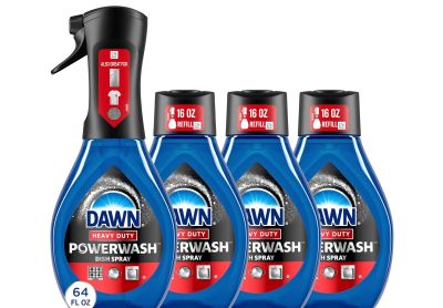 Image: Dawn Heavy Duty Fresh Clean Scent Powerwash Dish Spray + Refill (473mL x 4 Pack)