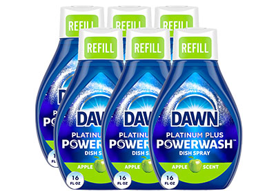 Image: Dawn Platinum Plus Apple Scent Powerwash Dish Spray Refill (473mL x 6 Pack)