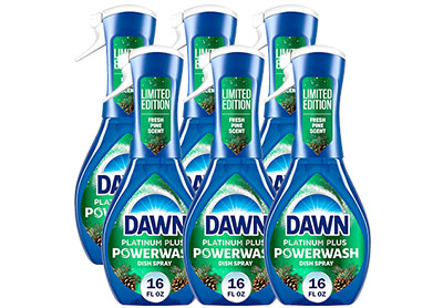 Image: Dawn Platinum Plus Fresh Pine Scent Powerwash Dish Spray (473mL x 6 Pack)