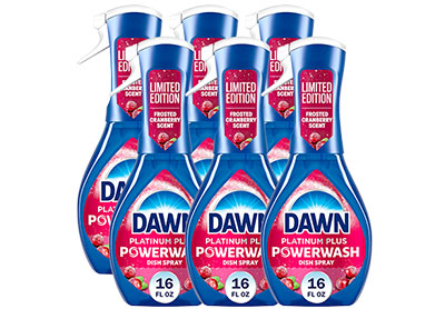 Image: Dawn Platinum Plus Frosted Cranberry Scent Powerwash Dish Spray (473mL x 6 Pack)