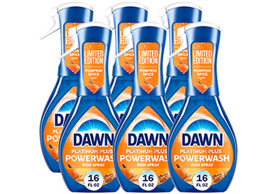 Image: Dawn Platinum Plus Pumpkin Spice Scent Powerwash Dish Spray (473mL x 6 Pack)