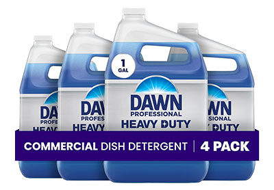 Image: Dawn Professional Heavy Duty Fresh Scent Manual Pot & Pan Commercial Dish Detergent (1 Gal x 4 Pack)